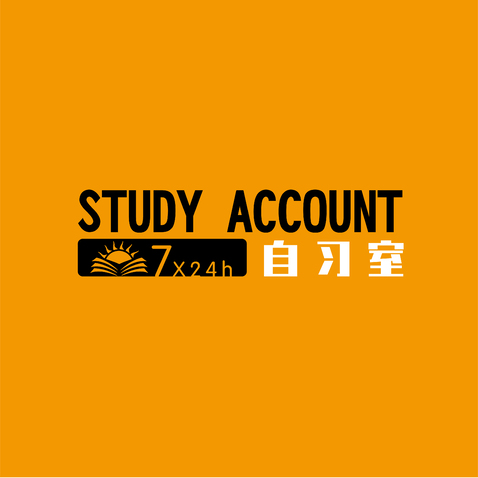 study account自习室logo设计