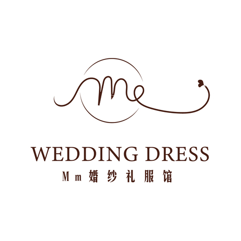 Mm婚纱礼服馆logo设计