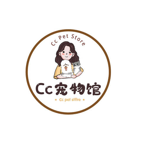 cc宠物馆logo设计