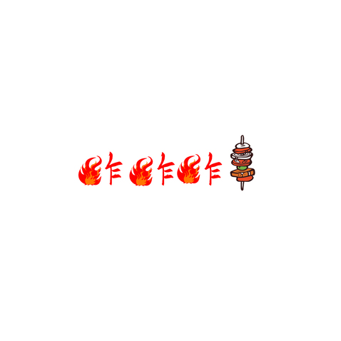 炸炸炸串logo设计