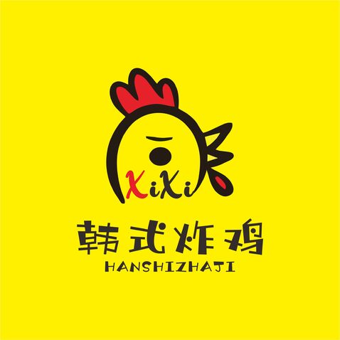 xixi韩式炸鸡logo设计