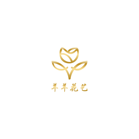 羊羊花艺logo设计