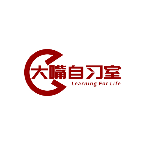 大嘴自习室logo设计