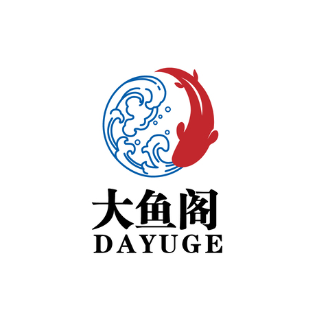 大鱼阁logo设计