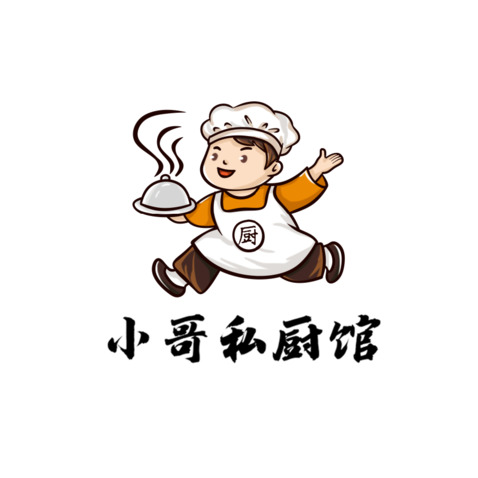 小哥私厨馆logo设计