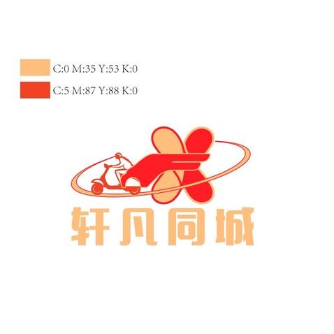 轩凡同城logo设计