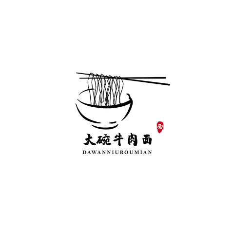 大碗牛肉面logo设计