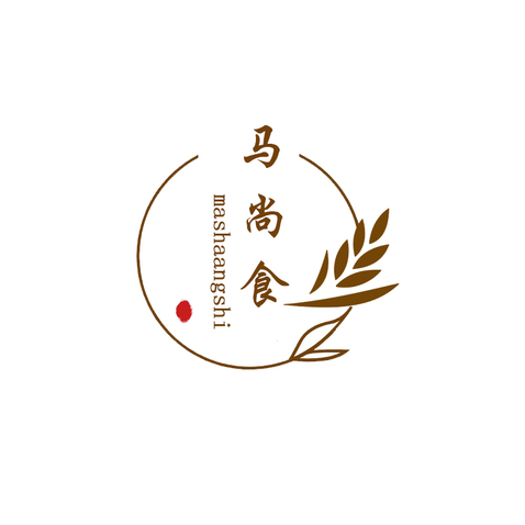 马尚食logo设计