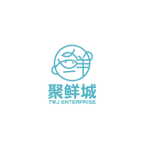 聚鲜城logo设计