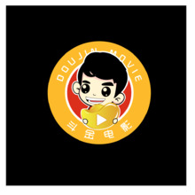 斗金电影 logo 黑色 卡通 电影 