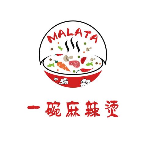 一碗麻辣烫logo设计