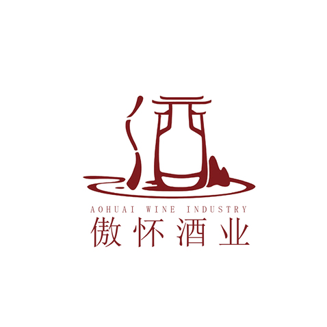 傲怀酒业logo设计