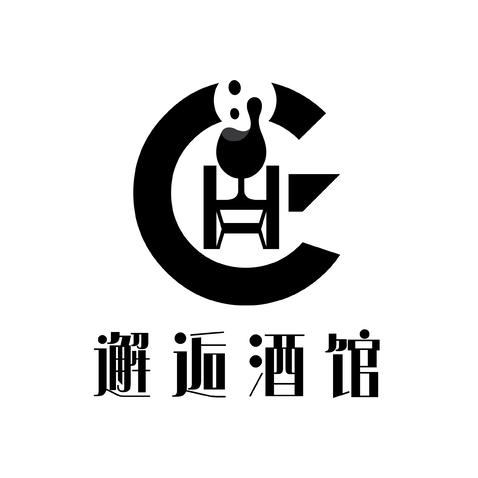 邂逅酒馆logo设计