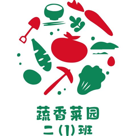 蔬香菜园logo设计