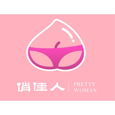 俏佳人logo设计