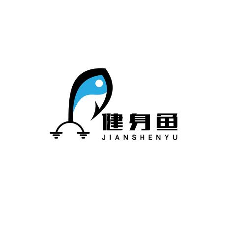 健身鱼logo设计