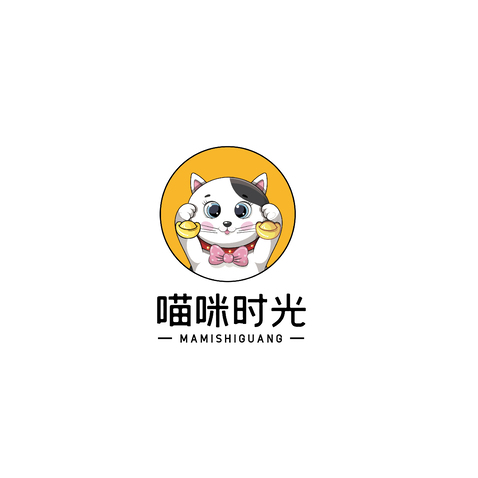 喵咪时光logo设计