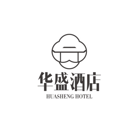 华盛酒店logo设计