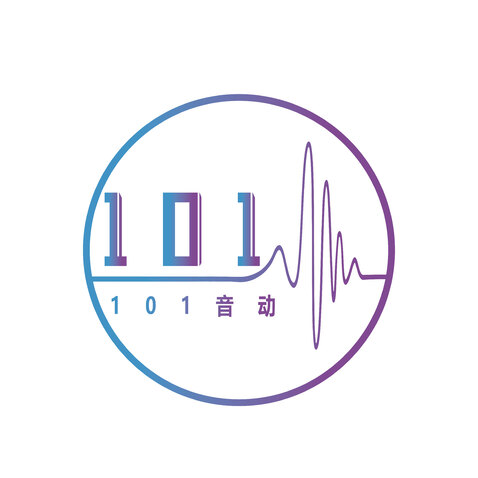 101音动logo设计