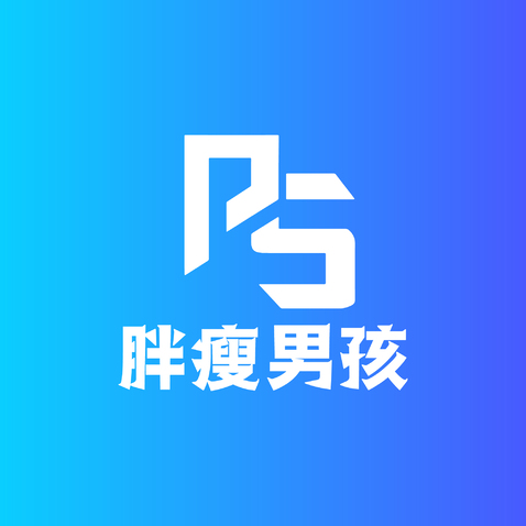 胖瘦男孩logo设计