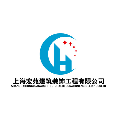 宏苑建筑装饰logo设计