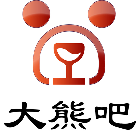 大熊吧logo设计