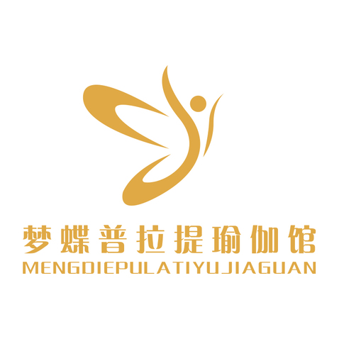 梦蝶普拉提瑜伽馆logo设计