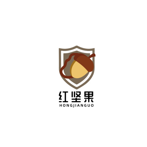 红坚果logo设计