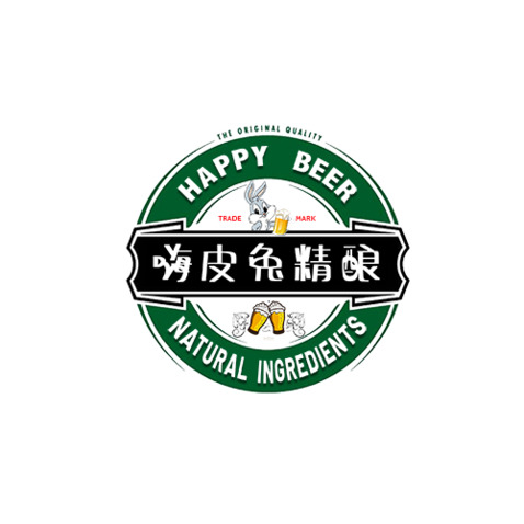 嗨皮兔精酿logo设计