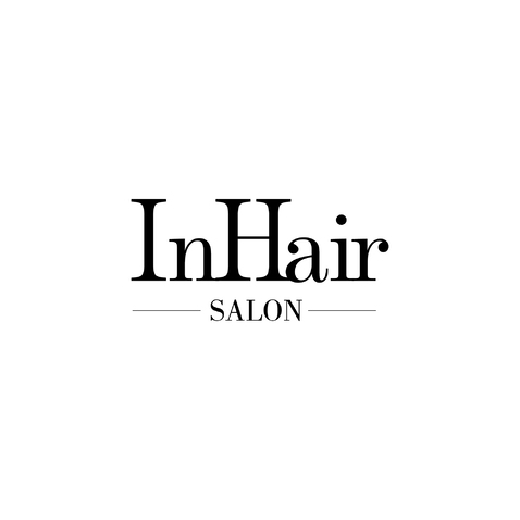 In hair造型logo设计