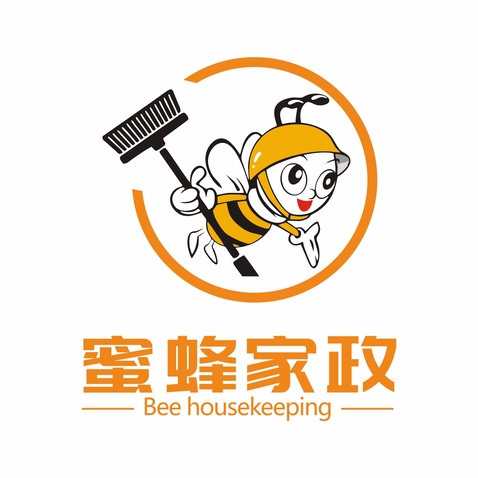 蜜蜂家政logo设计