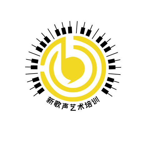 新歌声艺术培训学校定稿logo设计