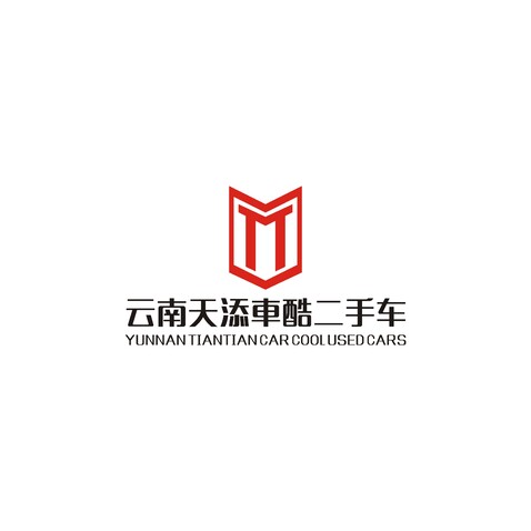 天添车酷名车馆logo设计