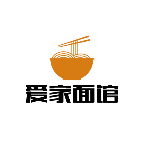 爱家面馆logo设计