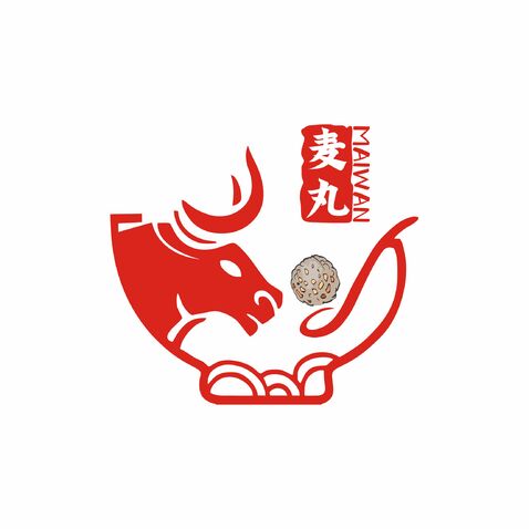 麦丸logo设计