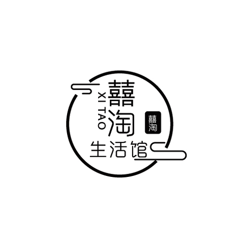 喜淘生活管logo设计