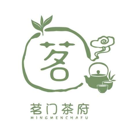 茗门茶府logo设计