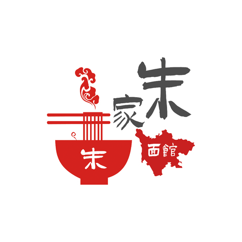 朱家面馆logo设计