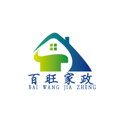 百旺家政 logo设计