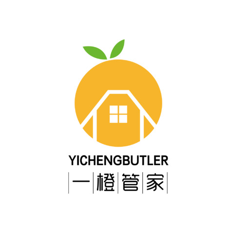 一橙管家logo设计