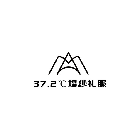 37.2℃婚纱礼服logo设计