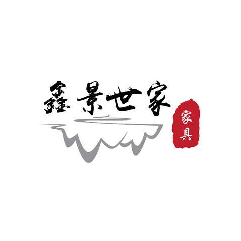 鑫景世家家具logo设计