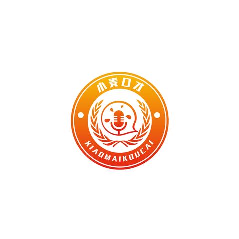 小麦口才logo设计