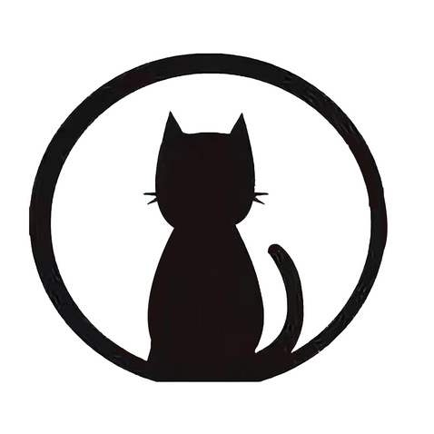 猫背影logo设计