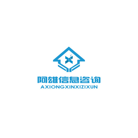 阿雄信息咨询logo设计