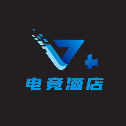 V电竞酒店logo设计