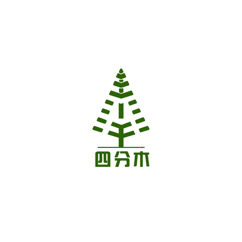 四分木logo设计