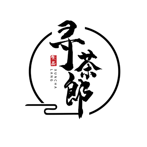 寻茶郎logo设计