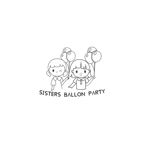 Sisters  ballon  Partylogo设计