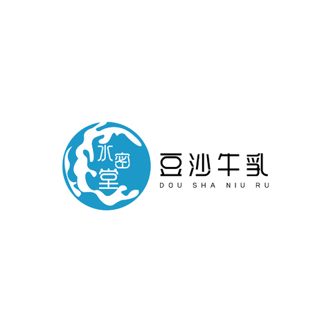 豆沙牛乳logo设计